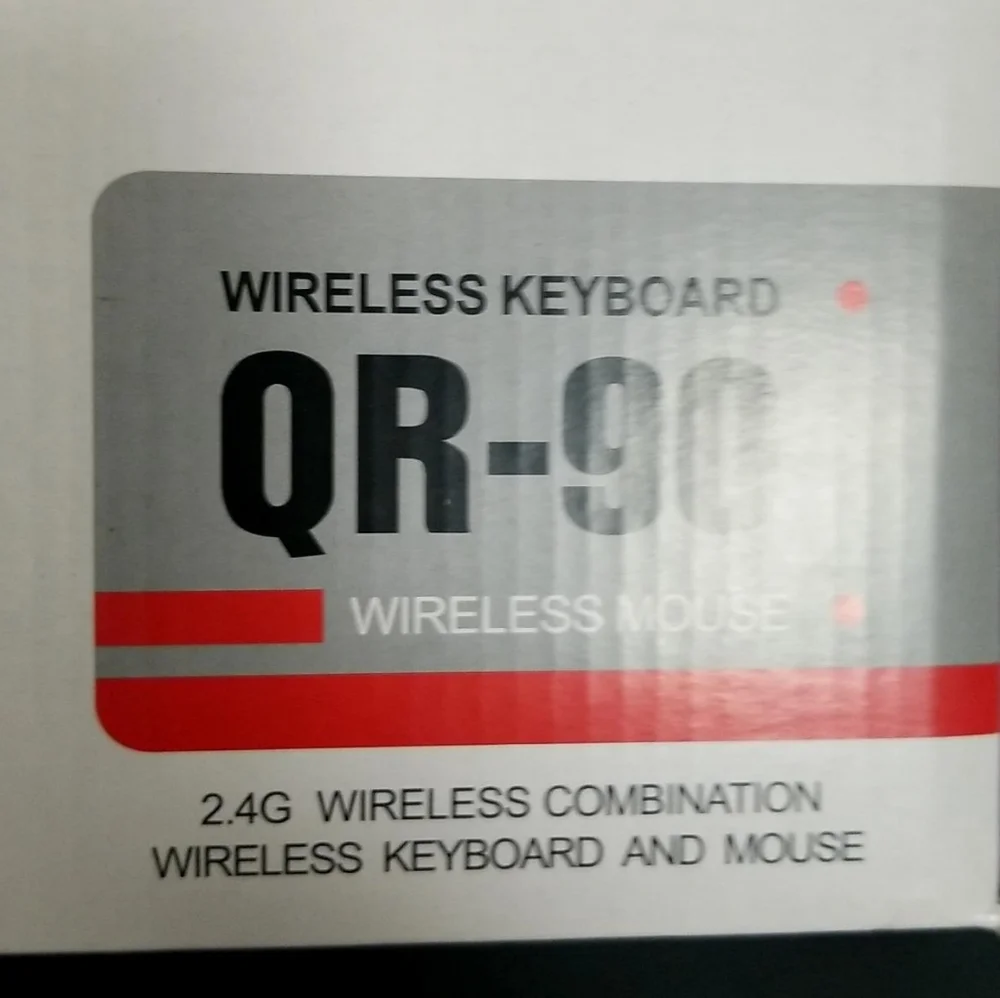 BRAND NEW QR-90 Black Wireless Keyboard and Mouse Combo 2.4G